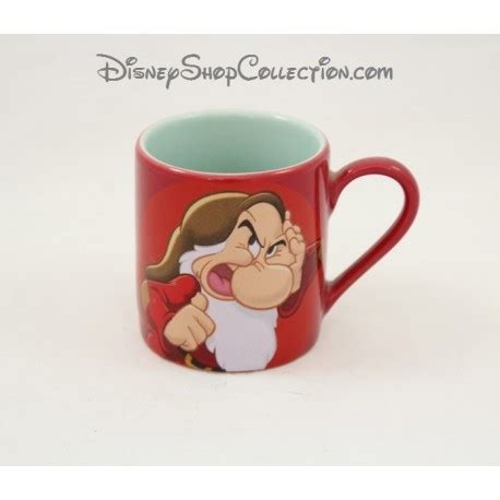 Tasse Caf Expresso Grincheux Disneyland Paris Rouge C Ramique