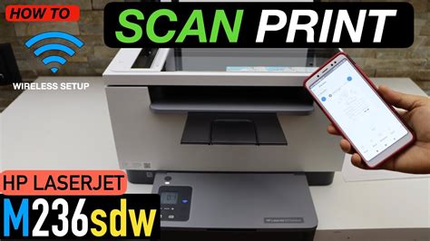 Hp Laserjet M236sdw Scanning And Printing Video Youtube