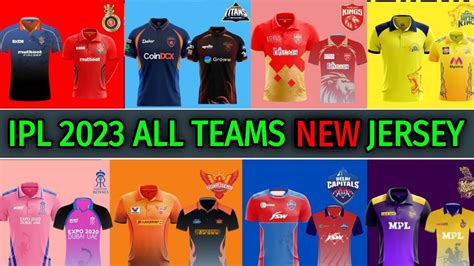 IPL 2023 All Teams New Jersey RCB CSK KKR Cricket Fatafat 54 OFF