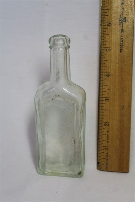 Vintage Chas H Fletcher S Castoria Clear Glass Bottle Etsy