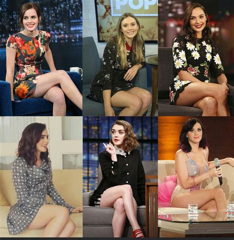 Emma Watson Elizabeth Olsen Gal Gadot Lily Collins Maisie Williams