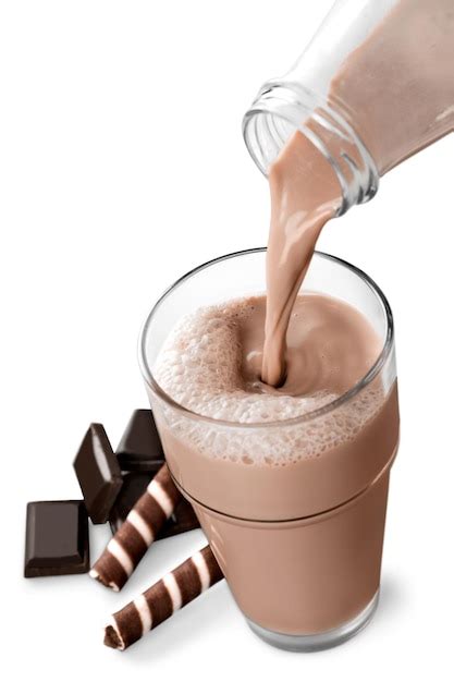 Premium Photo Chocolate Milk In Glass