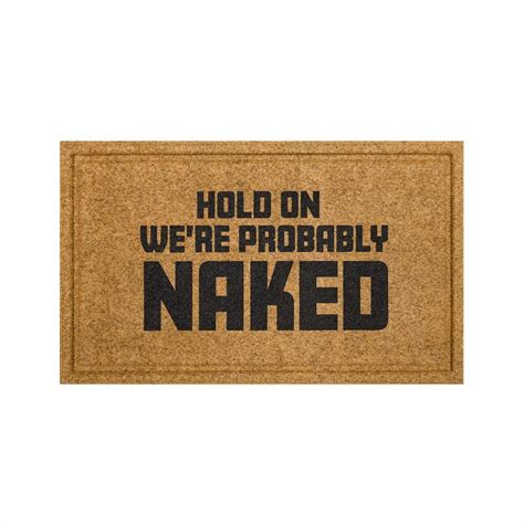 Mohawk Home Hold On Naked Natural 18 In X 30 In Faux Coir Doormat