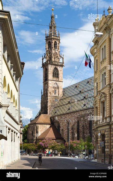 The Medieval Gothic Duomo Cathedral Of Bolzano In The Alto Adige