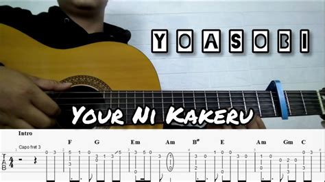 Yoasobi Yoru Ni Kakeru Racing Into The Night Fingerstyle Guitar