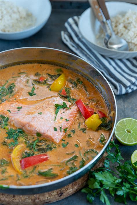 Snelle Curry Met Zalm En Spinazie Brenda Kookt