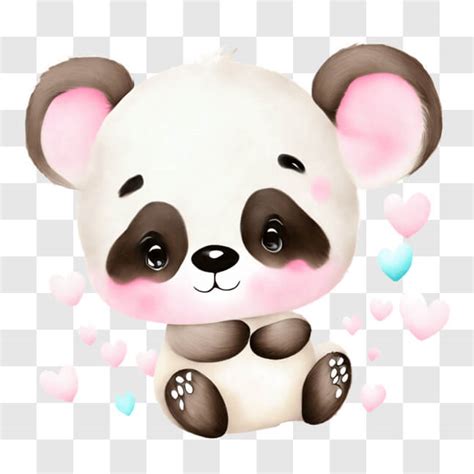 Baixe Urso Panda Cartoon Cora Es Pngs Creative Fabrica