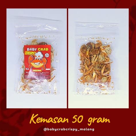 Lauk Praktis Camilan Baby Crab Crispy Kepiting Rajungan Halal