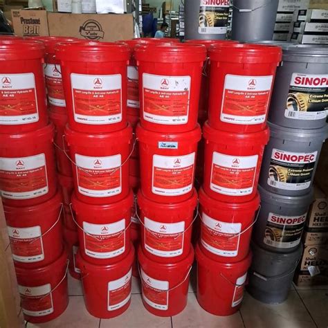 Jual Oli Hidrolik Sany Sinopec Ae 46 Long Life And Anti Wear Pail Isi 18l