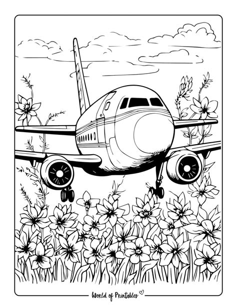 Airplane Coloring Pages For Kids & Adults - World of Printables