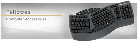 Fellowes Microban Split Design Wired Keyboard Dark Gray Fel9891503