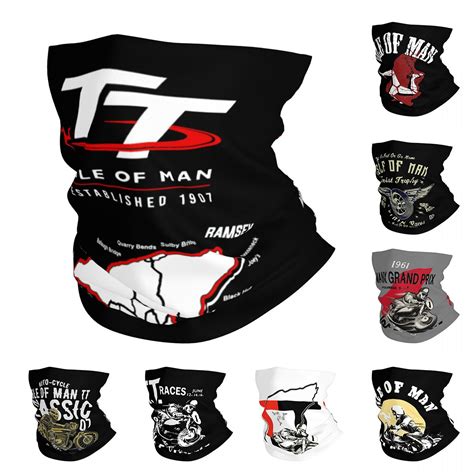 Isle Of Man TT Bandana Para Motocicleta Para Hombre Y Mujer Bufanda C