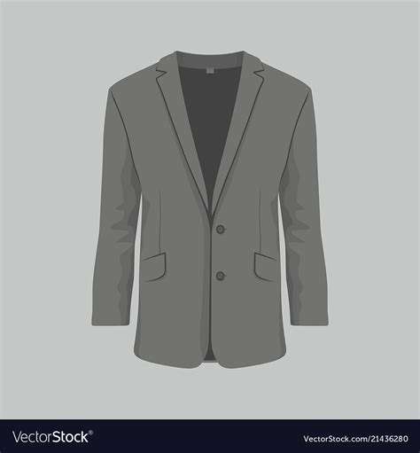 Mens black business suit Royalty Free Vector Image