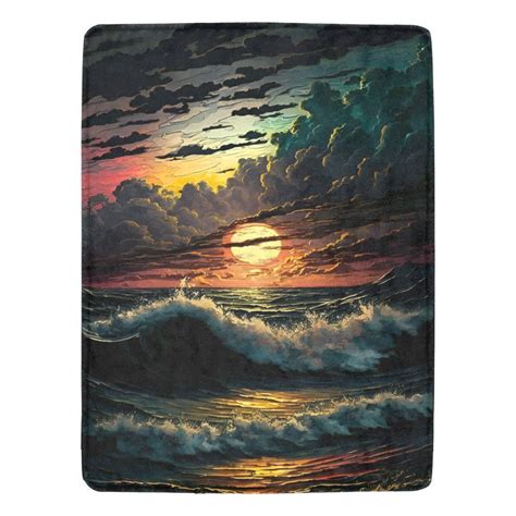 Sunset On The Beach Ultra Soft Micro Fleece Blanket