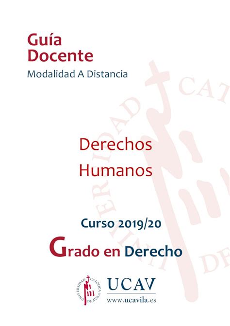 PDF Derechos Humanos UCAVILA Unidad 4 Garantía de los Derechos