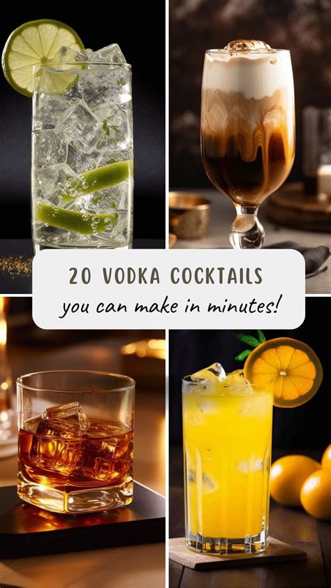 20 Vodka Cocktails You Can Make In Minutes In 2024 Vodka Cocktails