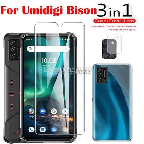 Étui transparent 3 en 1 Protecteur écran pour UMIDIGI Bison 2021 NFC