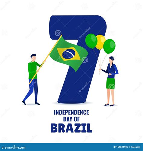 Dia Da Independ Ncia De Brasil Ilustra O Do Vetor Ilustra O De