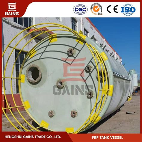 Gains Fiberglass Hydrochloric Acid Storage Tank Factory Frp Chemical