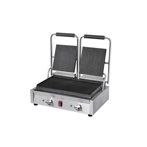 Grill Panini Professionnel Double 2 9 kW Rainuré Rainuré Bistro Buffalo