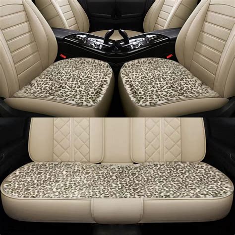 Amazon Big Ant 3 Pieces Leopard Print Car Seat Cover Set Cheetah