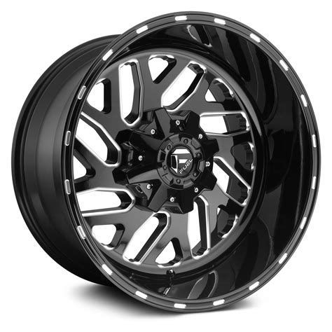 Fuel® D581 Triton 1pc Wheels Black With Milled Accents Rims