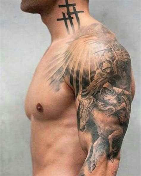 150+ Best Shoulder Tattoos For Men (2020) Tribal Designs To Arm, Chest, Neck | Tattoo Ideas 2020