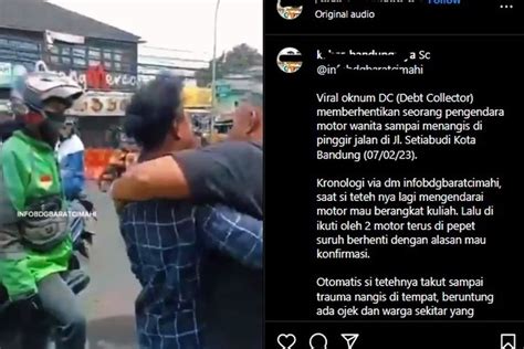 Foto Viral Video Oknum Debt Collector Setop Pengendara Motor Hingga