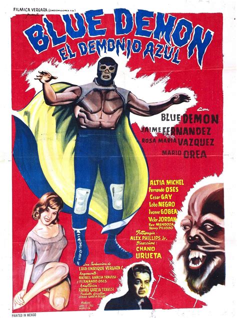 Blue Demon Blue Demon Wrestling Posters Lucha Libre