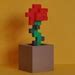 The Original Inch Minecraft Style Rose D Printed Hand Painted Flower