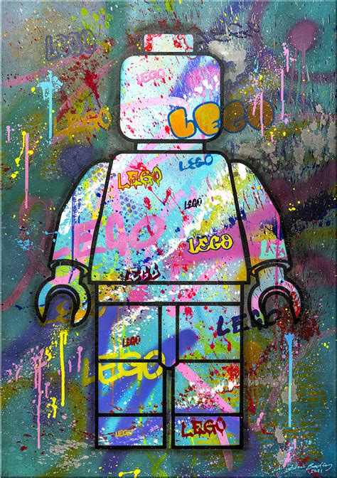 Pop Art Painting Lego Street Art Lego Minifigure Noa 5