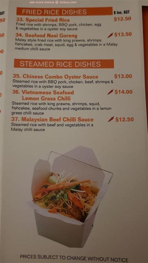 Online Menu Of Asian Noodles Sushi King Restaurant Maryborough