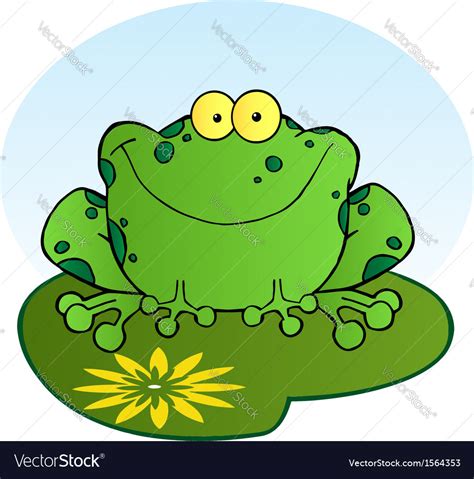 Cartoon Frog Royalty Free Vector Image Vectorstock