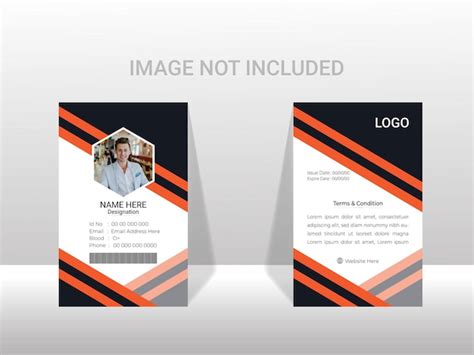 Premium Vector Creative Modern Id Card Design