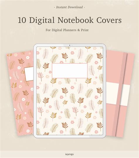 Aesthetic Printable Notebook Covers Printable Templates