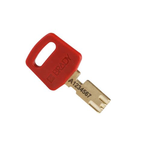 Brady Safekey Compact Safety Padlock Aluminium Shackle Red