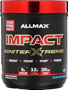 ALLMAX Nutrition Impact Igniter Extreme 360 Gr 40 Ser Blue