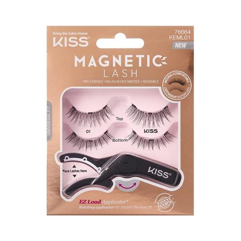 Kiss Magnetic Strip Lash Top And Bottom 1 Pair Strip Lashes Magnetic