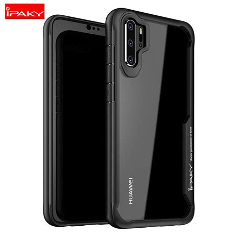 For Huawei P30 Case IPaky P30 Pro Case Silicone Acrylic Hybrid Shell