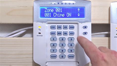 Paradox Evo Enable Disable Zone Chime Chiming Beeping Keypad Youtube