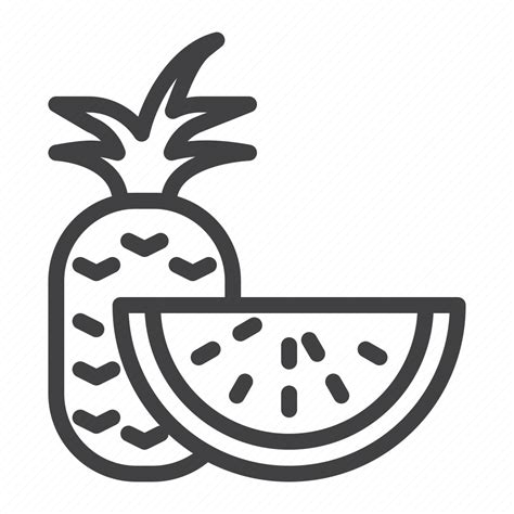 Pineapple Watermelon Slice Icon Download On Iconfinder