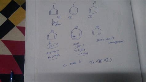 Aims Arrange The Following Compounds In The Decreasing Order Of