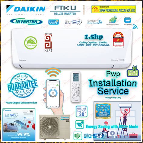 Daikin Deluxe Inverter Air Conditioner Ftku Series Hp Ftku B V Mf