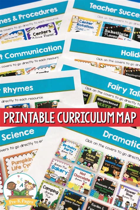 Free Preschool Curriculum Map