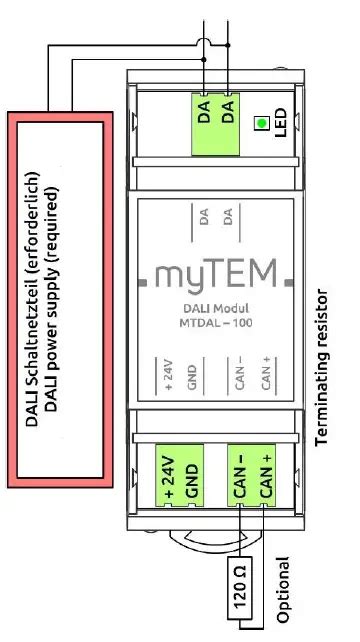 Mytem Smarthome Mtdal Dali Module Instruction Manual