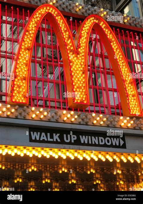 Mcdonald S Restaurant Nd Street Times Square Nyc Stock Photo Alamy