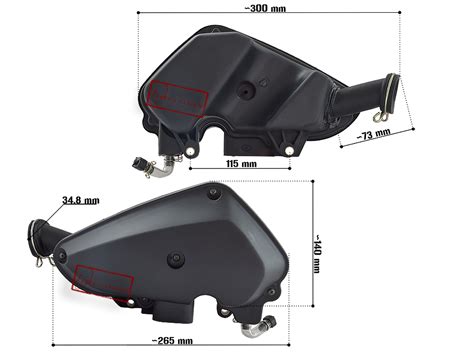 FILTR POWIETRZA OBUDOWA SKUTER 2T KEEWAY HURRICANE itp WKŁAD GĄBKA