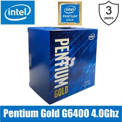 Intel Pentium Gold G6400 Processor Comet Lake 4M Cache 4 00Ghz