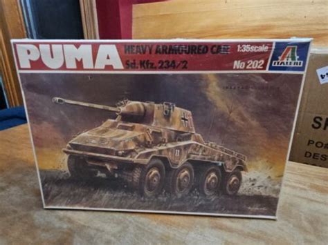 Italeri Puma Heavy Armoured Car Sdkfz 2342 135 Scale Model Kit New