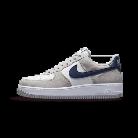 Nike Air Force 1 Low 07 Light Smoke Grey Midnight Navy Sneakerground